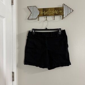LOFT Women's Chino Shorts Black Size 6 with 5” inseam